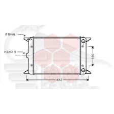 RADIATEUR 1600 DIESEL 525 X 322 X 38 pour VOLKSWAGEN GOLF