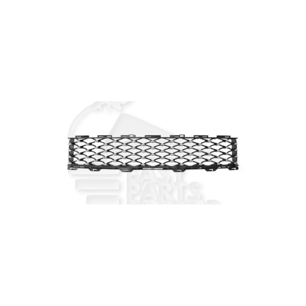 GRILLE DE PARE-CHOC AVANT CENTRALE NOIRE AVEC MOULURES CHROMEES MODÈLE LOUNGE pour FIAT 500