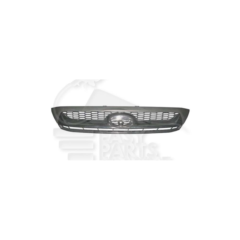 GRILLE DE CALANDRE AVEC MOULURE SUPÉRIEUR NOIRE MODÈLE 2 WD pour TOYOTA HILUX
