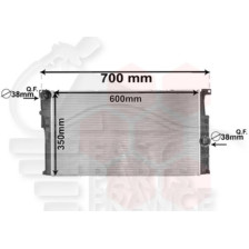 RADIATEUR 320/328/335 I XDRIVE - 316/318/320 DROIT HOT CLIMATES - 325 DROIT BOÎTE MÉCA 600 X 350 X 34 pour BMW S3 F 30