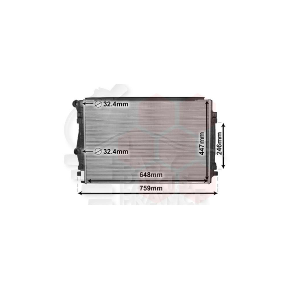 RADIATEUR 2.0 TDI HD - 650 X 448 X 24 pour SKODA KAROQ