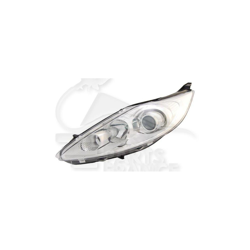 PHARE OPTIQUE GAUCHE H7+H1 ÉLECTRIQUE AVEC MOTEUR FOND CHROME pour FORD FIESTA