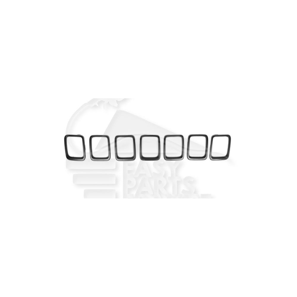 MOULURE GRISE DE GRILLE DE CALANDRE 7 PCES pour JEEP COMPAS