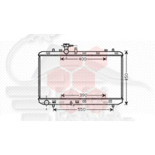 RADIATEUR 1.6 373 X 710 X 16 pour SUZUKI SX4