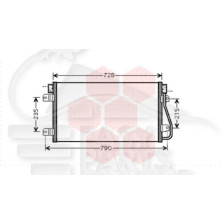 CONDENSEUR 1.9 DTI - 2.2 DCI 690 X 375 X 15 pour NISSAN INTERSTAR