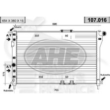 RADIATEUR 1.6 I - 2.0 16 V BOÎTE AUTO + CLIM 655 X 380 X 16 pour DAEWOO NUBIRA