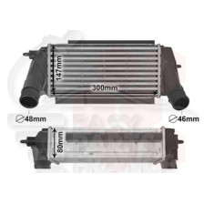 ECHANGEUR 1.0 ECOBOOST 300 X 150 X 80 pour FORD ECOSPORT