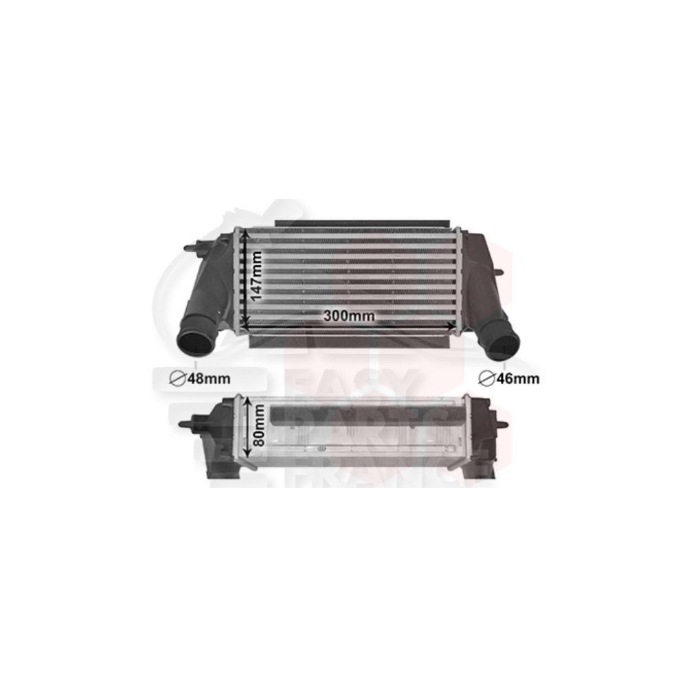 ECHANGEUR 1.0 ECOBOOST 300 X 150 X 80 pour FORD ECOSPORT