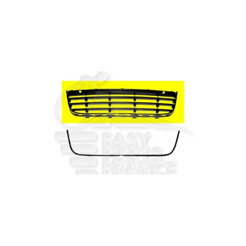 GRILLE DE PARE-CHOC AVANT CENTRALE NOIRE pour VOLKSWAGEN JETTA