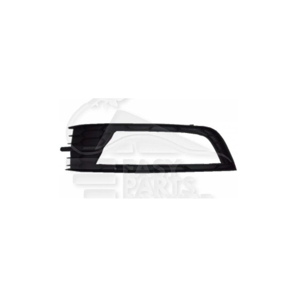 GRILLE DE PARE-CHOC AVANT-DROIT AVEC EMPLACEMENT ANTI-BROUILLARD NOIRE pour SKODA OCTAVIA