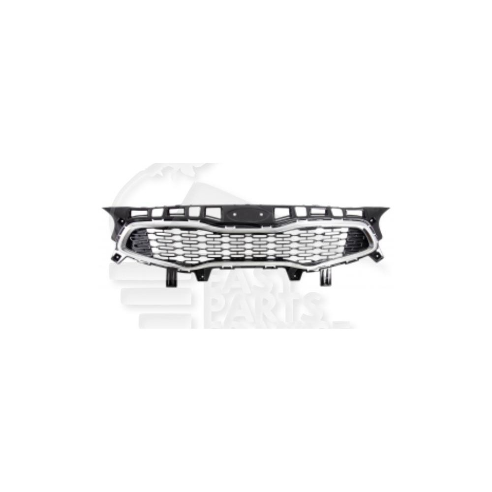 GRILLE DE CALANDRE NOIRE AVEC CADRE CHROME pour KIA CEED
