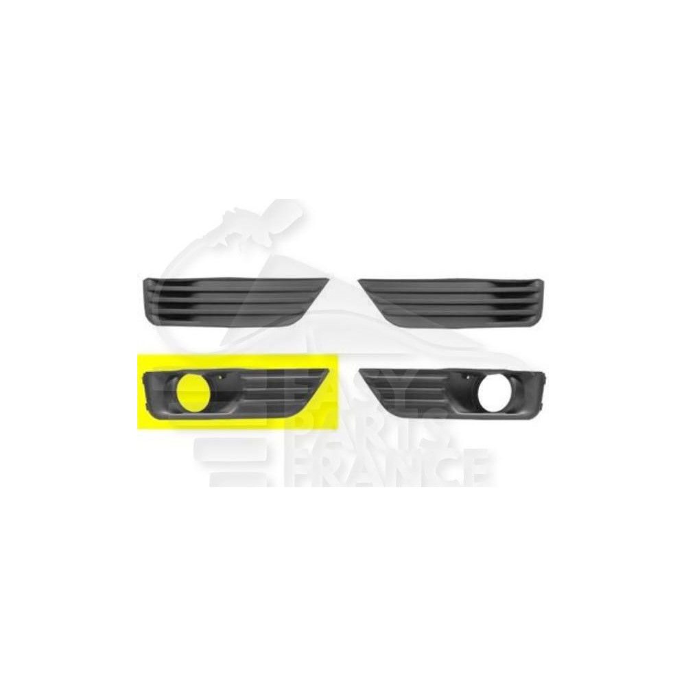 GRILLE DE PARE-CHOC AVANT-DROIT NOIRE AVEC EMPLACEMENT ANTI-BROUILLARD pour FORD FOCUS