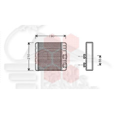 RADIATEUR DE CHAUFFAGE TOUS TYPES AVEC CLIM 206 X 135 X 32 pour BMW S3 E46 COMPACT