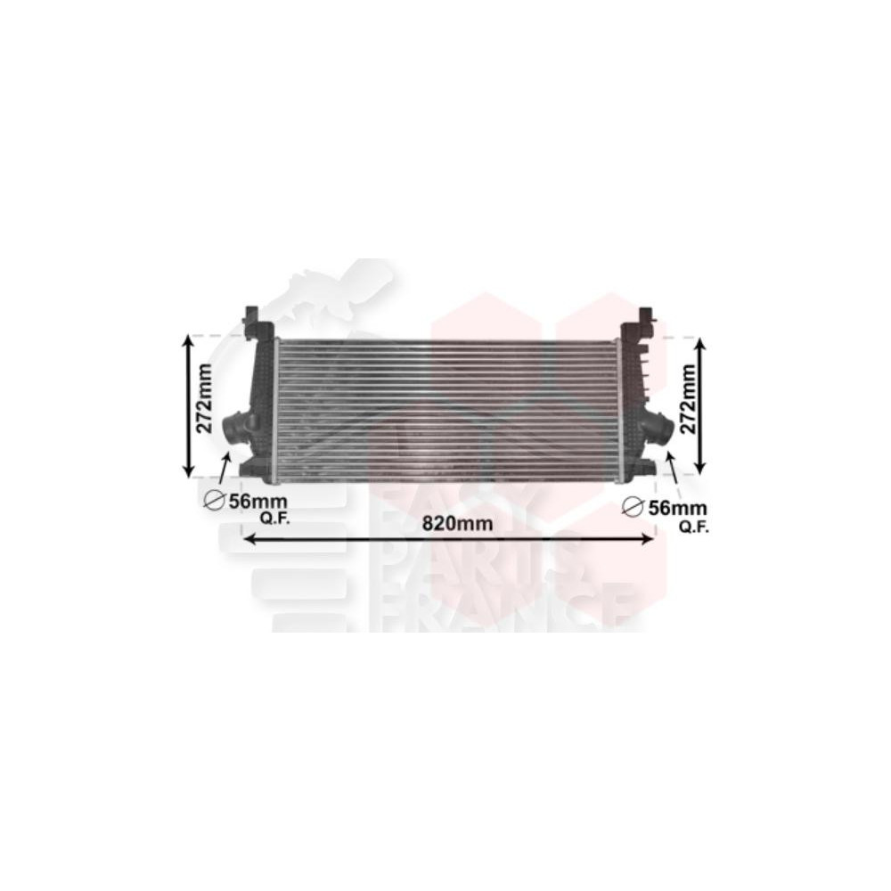 ECHANGEUR 1.4I 665 X 285 X 30 pour OPEL INSIGNIA