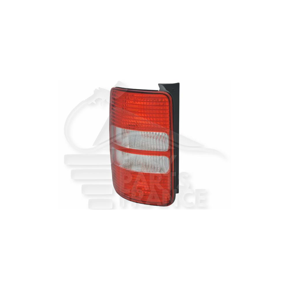 FEU ARRIÈRE-GAUCHE ROUGE/BLANC - HAYON pour VOLKSWAGEN CADDY