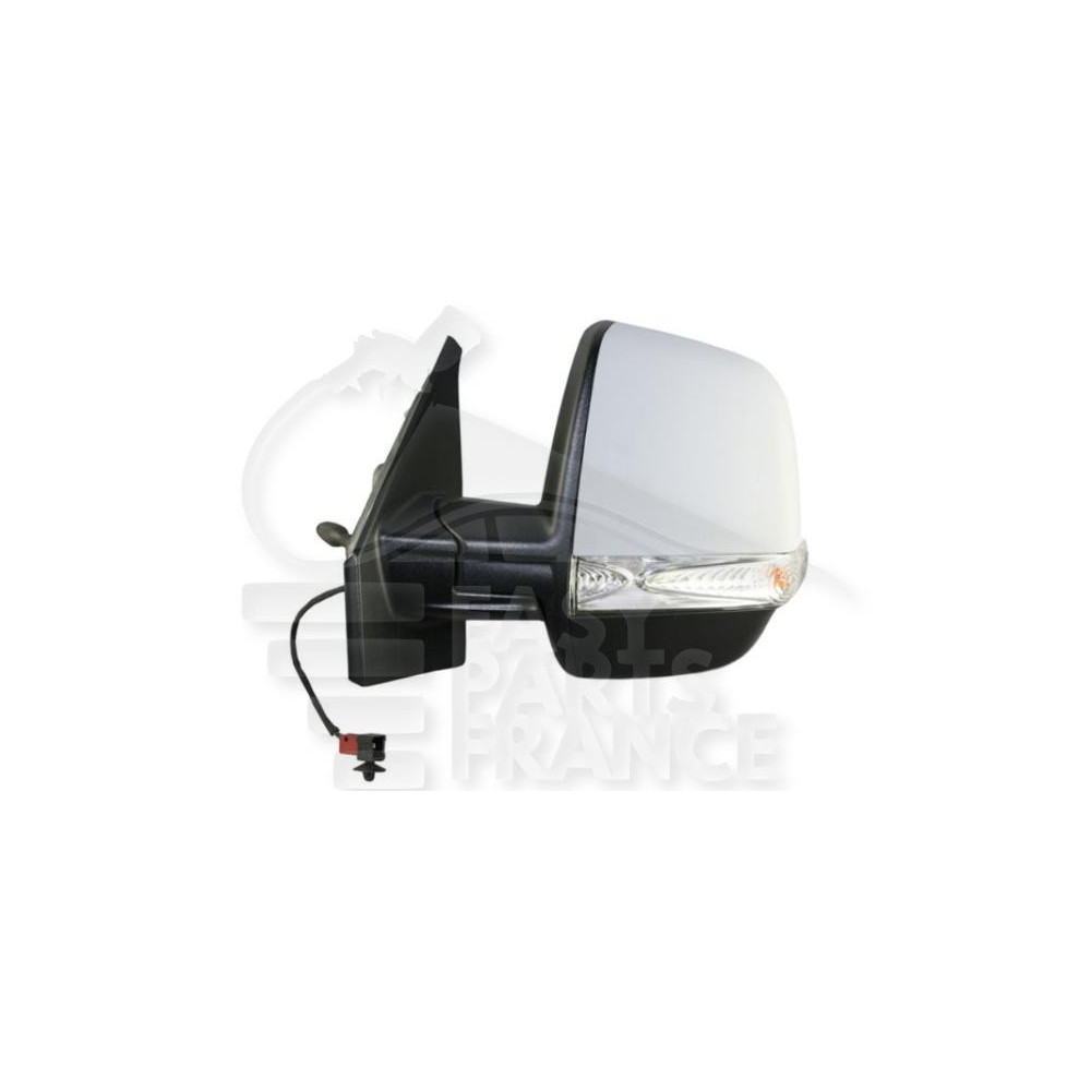 RÉTROVISEUR GAUCHE ÉLECTRIQUE CHAUFFANT A PEINDRE AVEC FEU SIMPLE GLACE 6 PINS pour OPEL COMBO