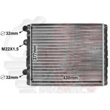 RADIATEUR 1.0/1.4 SANS CLIM - 430 X 377 X 33 pour SEAT AROSA