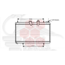 RADIATEUR 2.2 HDI .. DW12BTED4 BOÎTE MÉCA .. AVEC OU SANS CLIM pour PEUGEOT 607