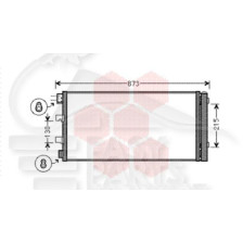 CONDENSEUR 2.3 CDTI 760 X 350 X 16 pour OPEL MOVANO