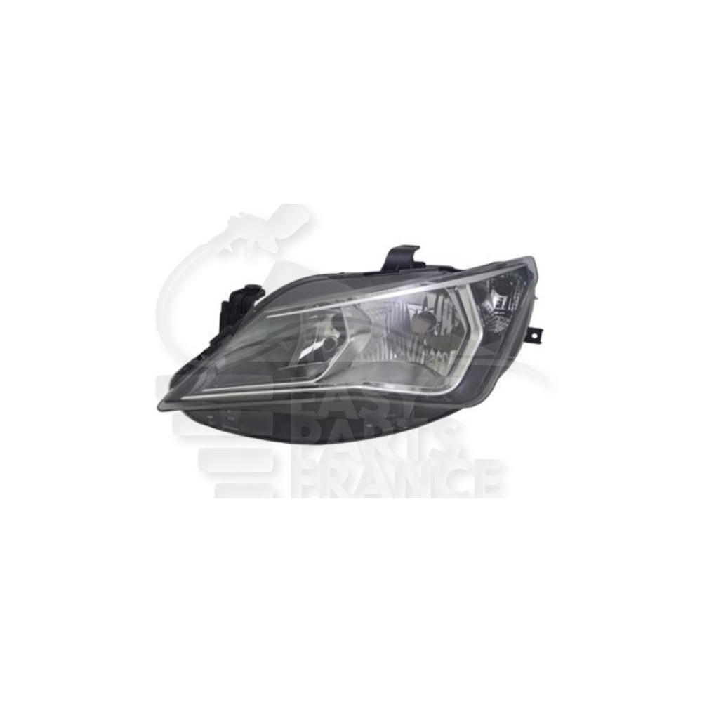 PHARE OPTIQUE GAUCHE H7+H7 ÉLECTRIQUE ÉLECTRIQUE AVEC MOTEUR FOND CHROME pour SEAT IBIZA