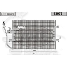 CONDENSEUR TOUS TYPES 540 X 383 X 16 pour MERCEDES CLASSE A - W168