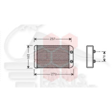 RADIATEUR DE CHAUFFAGE TOUS TYPES 220 X 156 X 33 pour FIAT STILO 3 PORTES