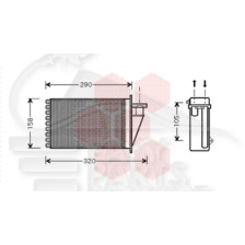 RADIA DE CHAUF TT TYPES 270 X 156 X 42 