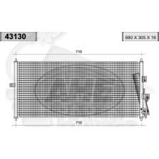 CONDENSEUR 1.9/2.2 DCI pour NISSAN PRIMERA