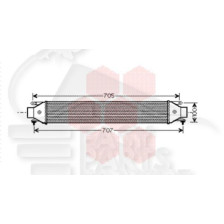 ECHANGEUR 1.6 - 2.0 JTD 575 X 130 X 53 pour OPEL COMBO