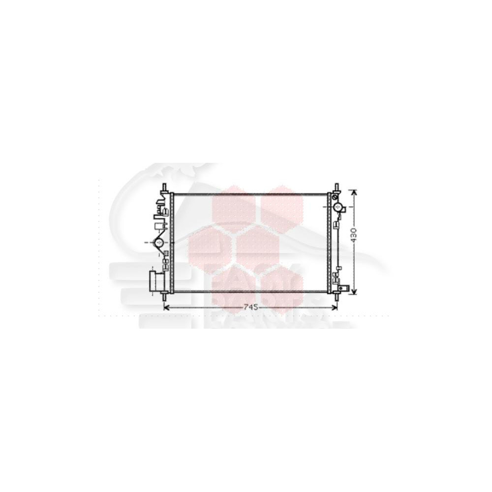 RADIATEUR 2.0I BOÎTE MÉCA 680 X 398 X 16 pour OPEL INSIGNIA
