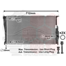 RADIATEUR DIESEL BOITE AUTO/MÉCA 600 X 342 X 32 pour BMW S1 E82