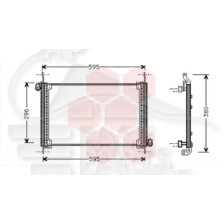 CONDENSEUR 1.2 16V - 16 16V 97 → 580 X 320 X 22 pour FIAT MAREA