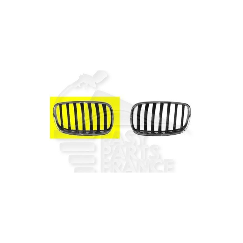 GRILLE DE CALANDRE GRISE/CHROMEE DROIT MODÈLE 3.5 D- 4.8 I pour BMW X5