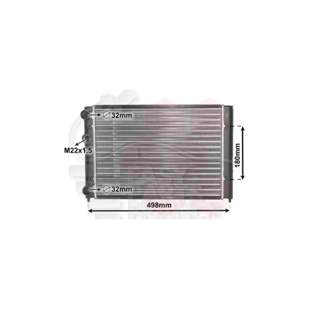 RADIATEUR 1.4 - 1.6 BOÎTE MÉCA 92-94 - 1.6 8V  MOTEUR AEE  95 → 430 X 320 X 34 pour VOLKSWAGEN VENTO