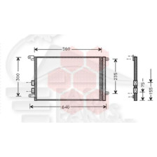 CONDENSEUR 3.2 GTA - 524 X 344 X 16 pour ALFA ROMEO GT