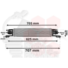 ECHANGEUR 1.3 CDTI TIGE 23 MM 450 X 100 X 52 pour OPEL CORSA