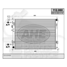 RADIATEUR 30 ESSENCE AVEC OU SANS CLIM BOÎTE AUTO 600 X 455 X 16 pour HYUNDAI LANTRA / ELANTRA