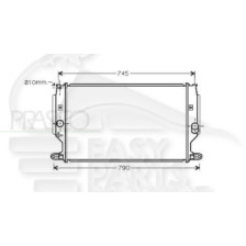 RADIATEUR 2.0/2.2 D4D BOÎTE MÉCA AVEC OU SANS CLIM pour TOYOTA AURIS