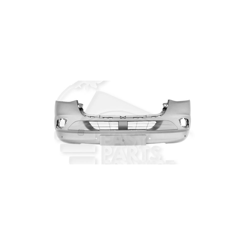 PARE-CHOC AVANT A PEINDRE AVEC EMPLACEMENT ANTI-BROUILLARD - SANS LAVE PHARE - AVEC PARK ASSIST pour MERCEDES SPRINTER