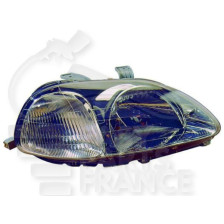 PHARE OPTIQUE DROIT H4 MANUEL MODÈLE STANLEY pour HONDA CIVIC