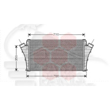 ECHANGEUR 2.0 TURBO - 2.0 TDI BOÎTE AUTO 647 X 400 X 29 pour OPEL SIGNUM