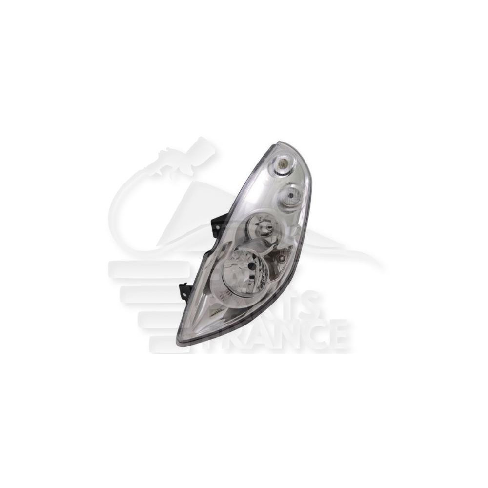 PHARE OPTIQUE GAUCHE H1+H7 ÉLECTRIQUE SANS MOTEUR pour RENAULT MASTER
