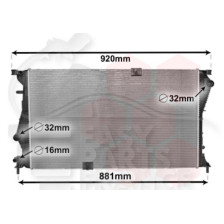 RADIATEUR 2.0 CDTI 10/11→ 780 X 462 X 26 pour OPEL VIVARO