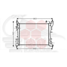 RADIATEUR 1.4I 8V 542 X 377 X 28 pour FIAT LINEA