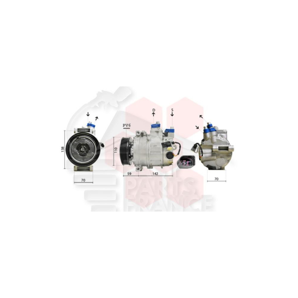 COMPRESSEUR DE CLIM → 15 pour VOLKSWAGEN SHARAN