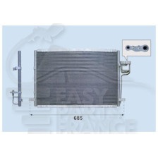 CONDENSEUR DIESEL 605 X 420 X 20 pour KIA CARENS