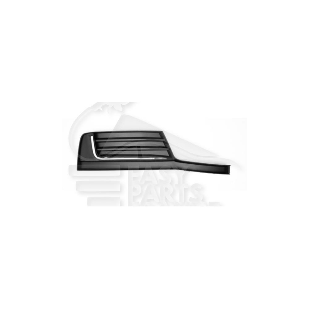 GRILLE DE PARE-CHOC AVANT-DROIT NOIRE AVEC MOULURE CHROMEE pour AUDI A3