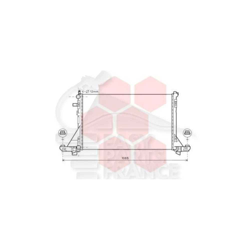 RADIATEUR 2.3 CDTI  SANS CLIM 776 X 480 X 26 pour OPEL MOVANO
