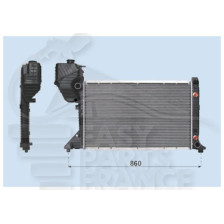 RADIATEUR TOUS TYPES CDI AVEC OU SANS CLIM BOÎTE AUTO 680 X 410 X 42 pour MERCEDES SPRINTER
