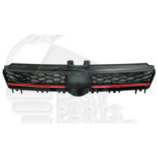 GRILLE DE CALANDRE NOIRE AVEC MOULURE ROUGE pour VOLKSWAGEN GOLF
